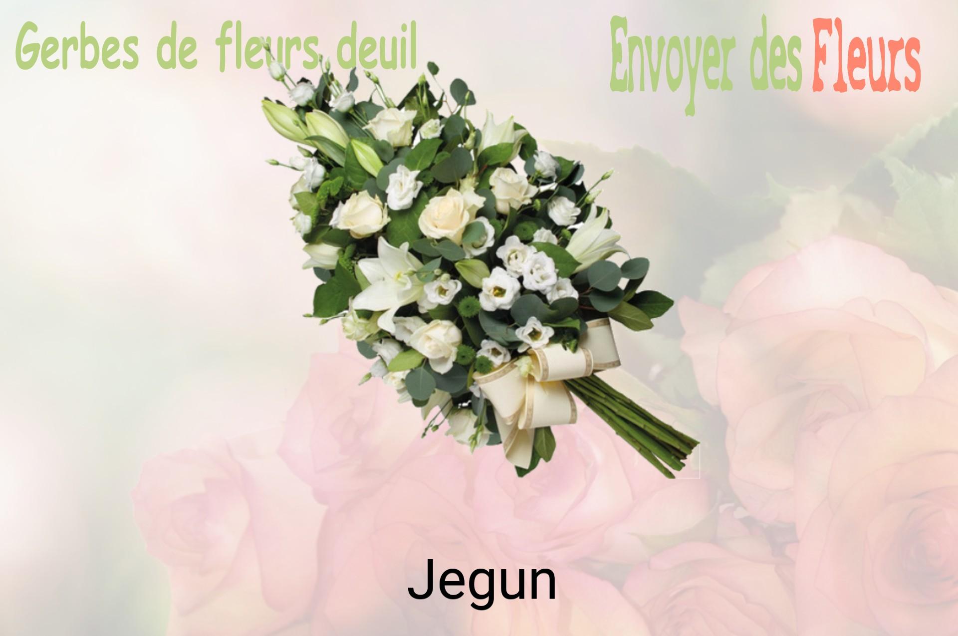 Gerbe de fleurs de deuil livrée à Jegun